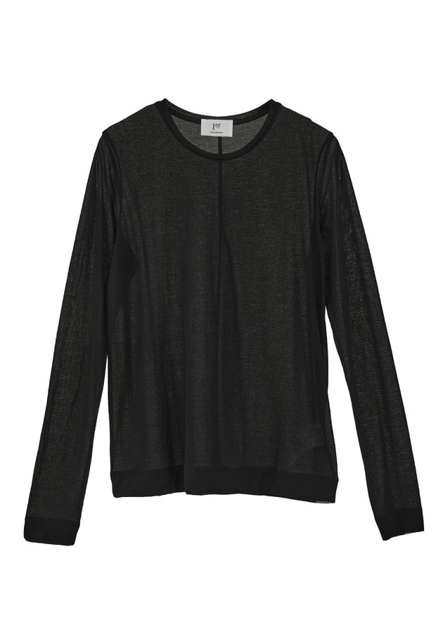 【追加予約】シアーロングスリーブＴシャツ 詳細画像 Black 10