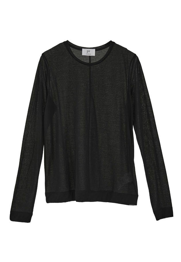 【追加】シアーロングスリーブＴシャツ 詳細画像 Black 11