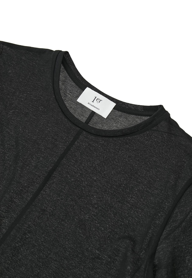 【追加】シアーロングスリーブＴシャツ 詳細画像 Black 13