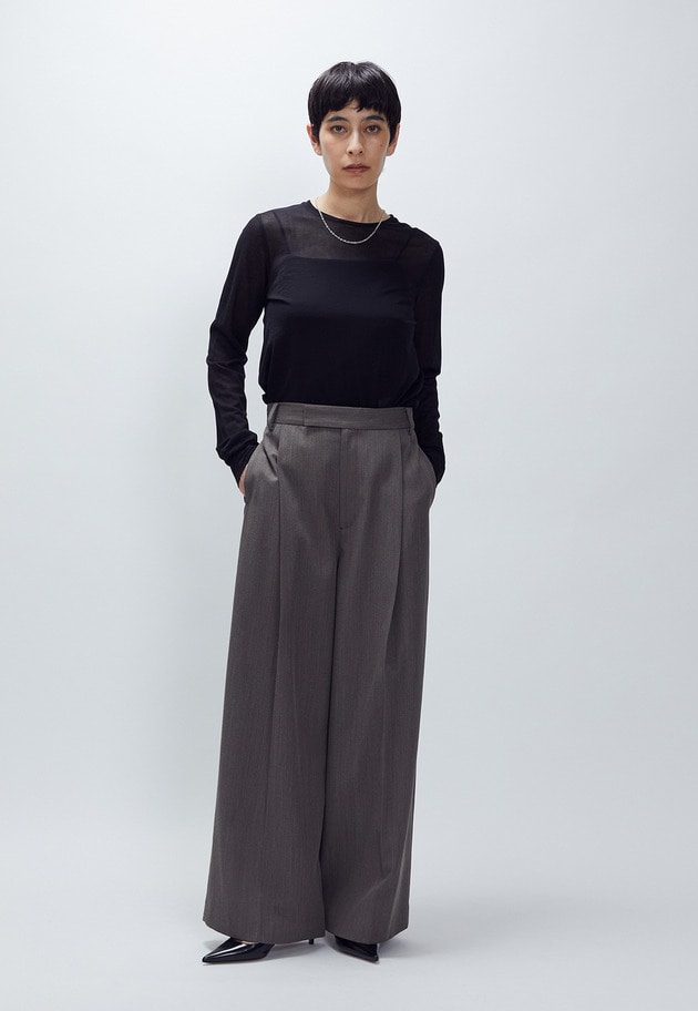 【追加】シアーロングスリーブＴシャツ 詳細画像 Black 2