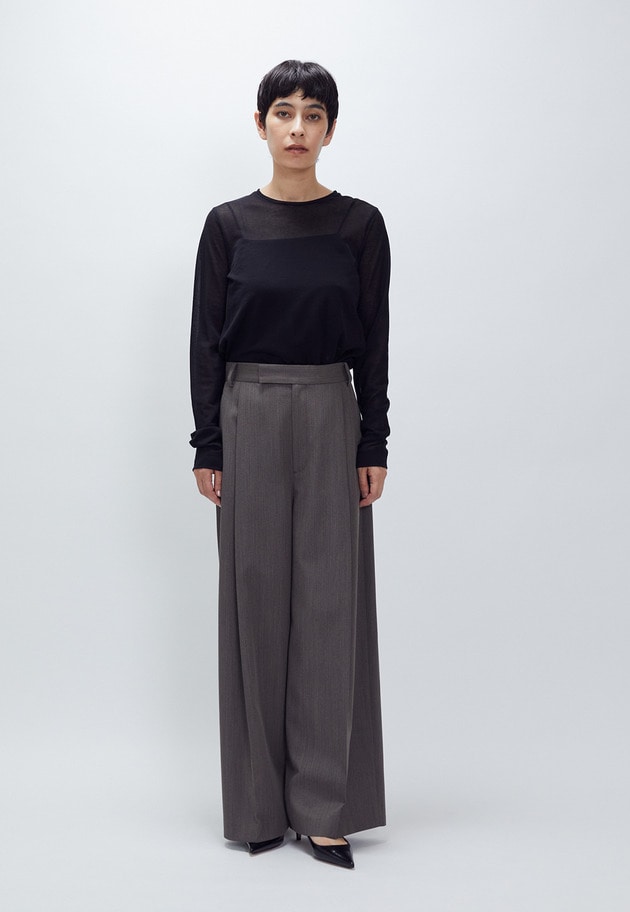 【追加】シアーロングスリーブＴシャツ 詳細画像 Black 3