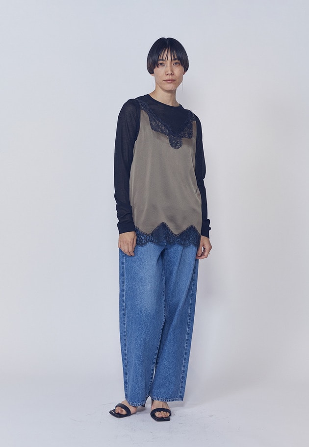 【追加予約】シアーロングスリーブＴシャツ 詳細画像 Black 4