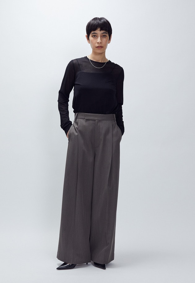 【追加予約】シアーロングスリーブＴシャツ 詳細画像 Black 8