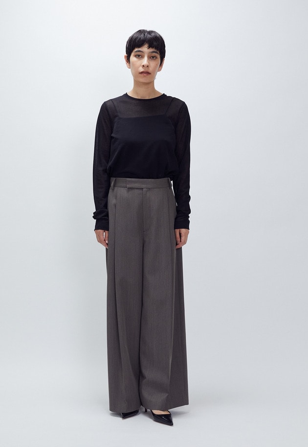 【追加予約】シアーロングスリーブＴシャツ 詳細画像 Black 9