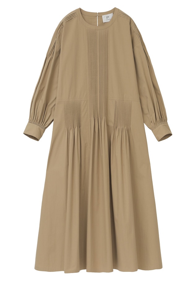 綿ナイロンピンタックワンピース 1er Arrondissement プルミエ アロンディスモン オフィシャルサイト