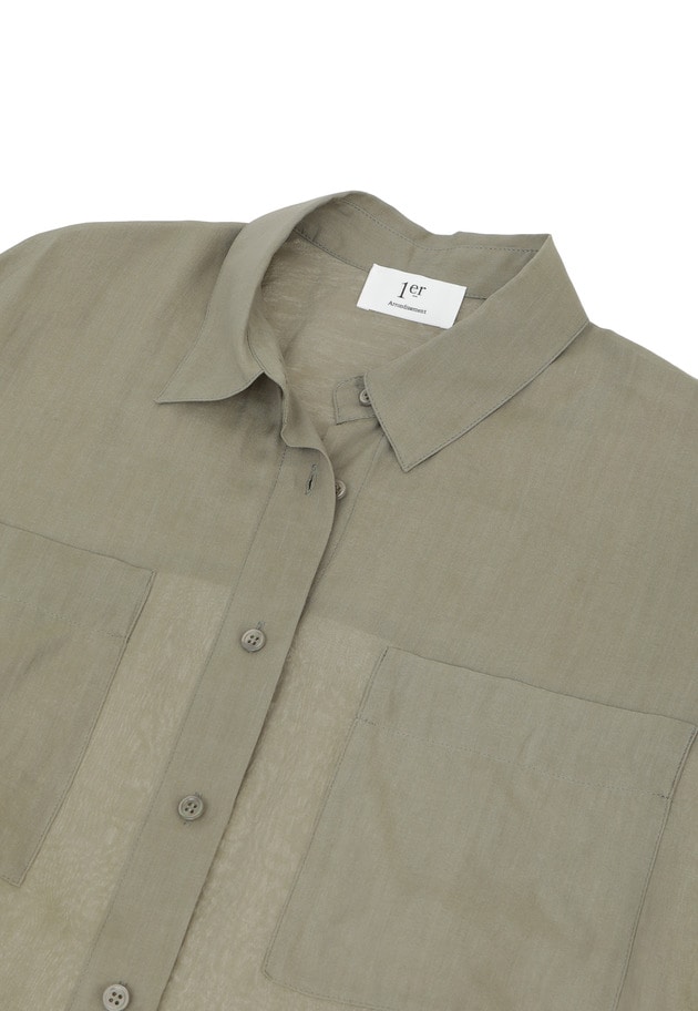 ラミーヴィスコースシャツ 詳細画像 Khaki 7