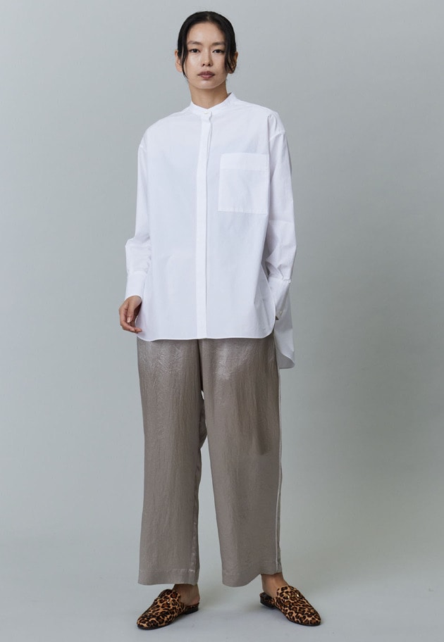 コットンブロードシャツ 詳細画像 White 2