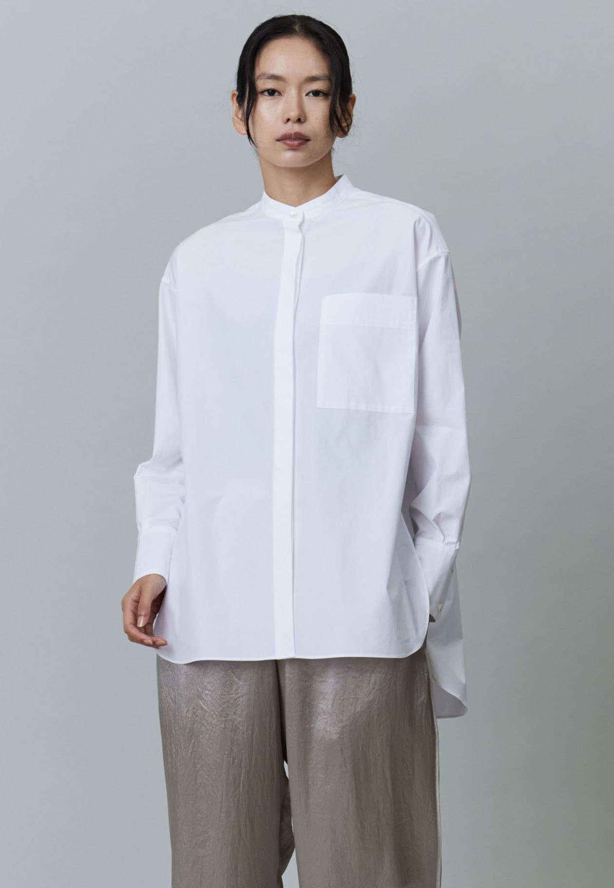 BROAD COTTON SHIRT【GEOMETRIC DIAMOND】