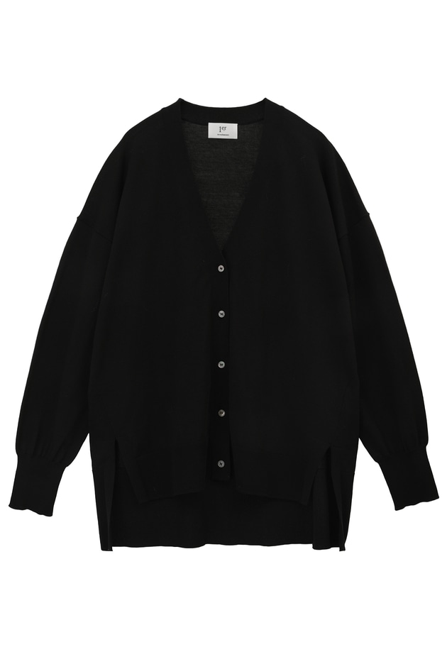 コットンリラックスカーディガン 詳細画像 Black 6
