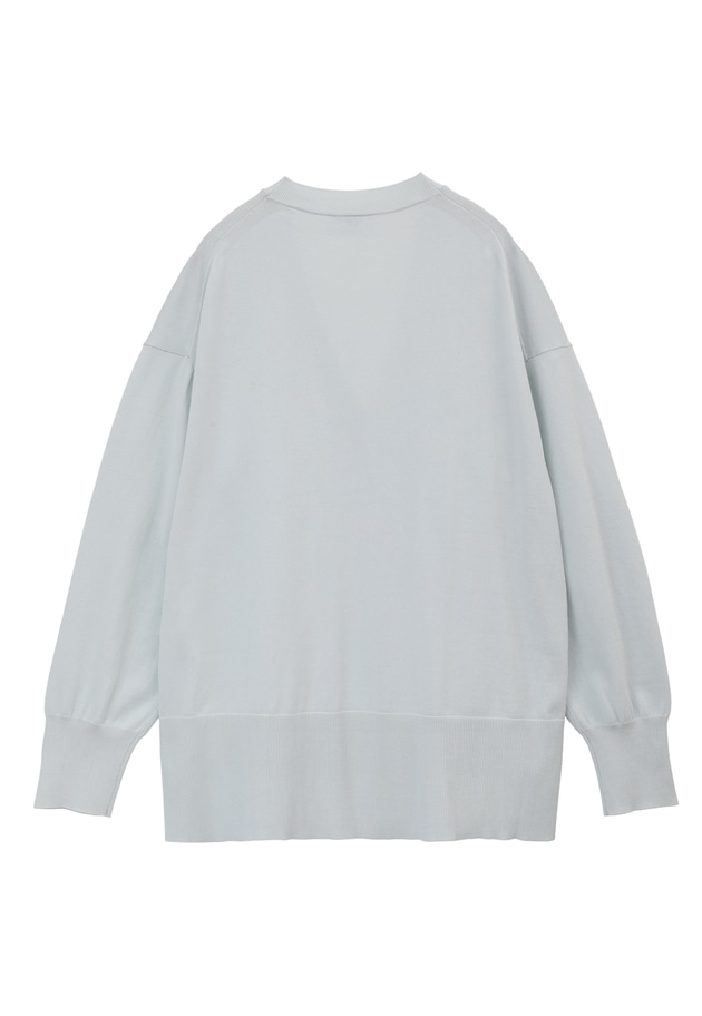 コットンリラックスカーディガン 詳細画像 Light blue 2