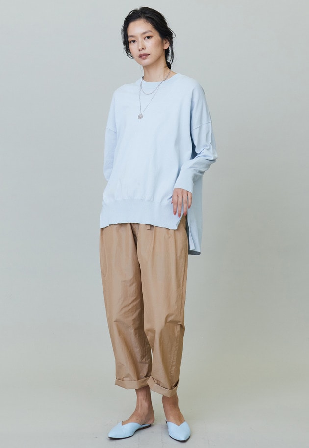 コットンリラックスプルオーバー 詳細画像 Light blue 3