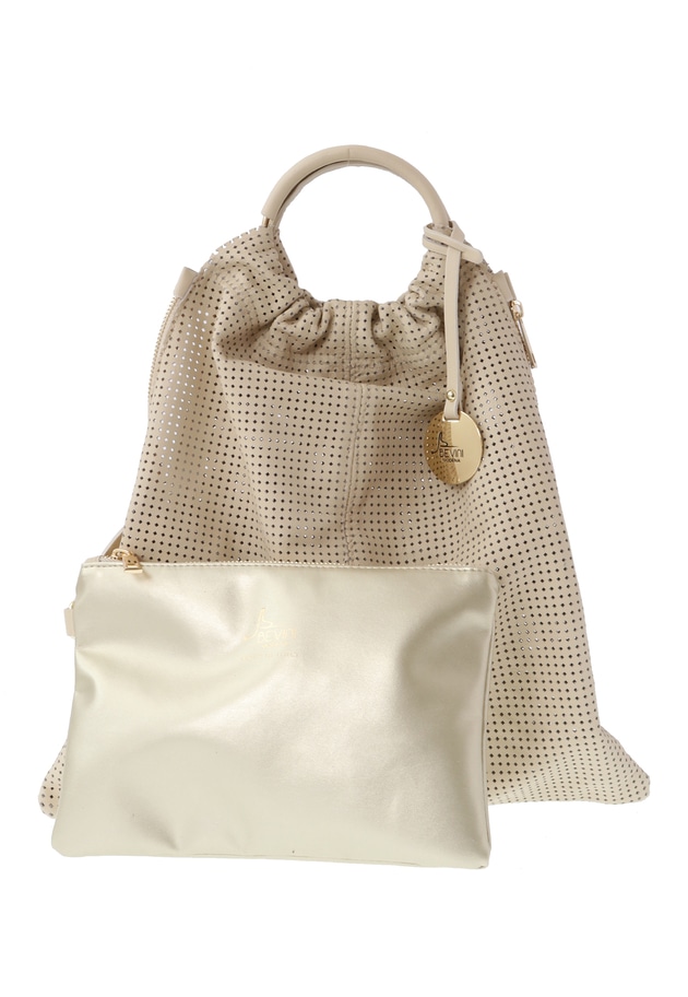 ＜BEVINI (ベヴィニ)＞2WAYメッシュバッグ 詳細画像 Beige 1