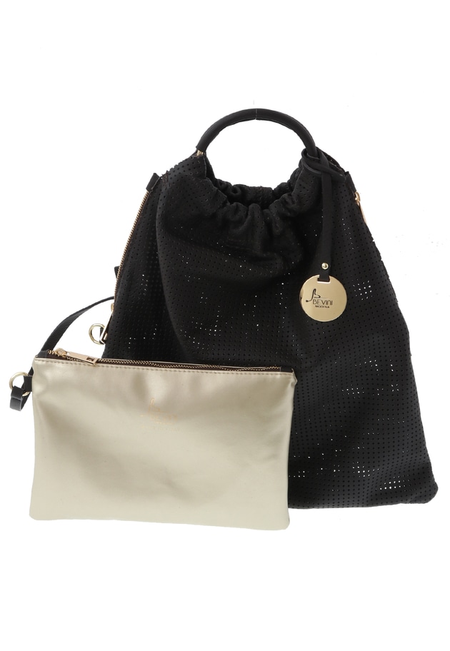 ＜BEVINI (ベヴィニ)＞2WAYメッシュバッグ 詳細画像 Brown 1