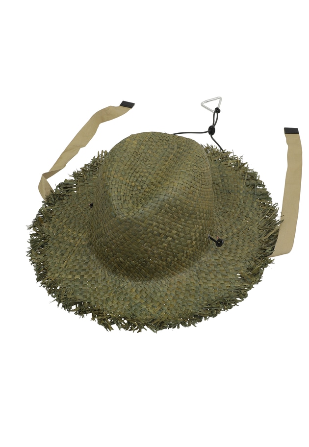 ＜KIJIMA TAKAYUKI (キジマ タカユキ)＞RAFFIA FISHERMAN HAT 詳細画像 Green 2