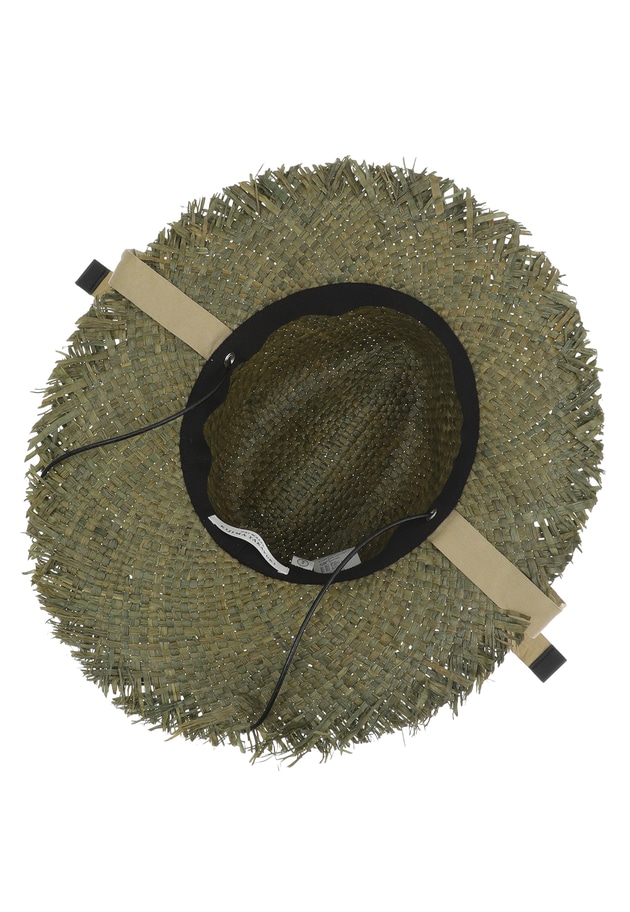 ＜KIJIMA TAKAYUKI (キジマ タカユキ)＞RAFFIA FISHERMAN HAT 詳細画像 Green 4