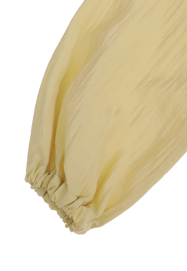 【新色追加】レーヨンナイロンギャザーワンピース 詳細画像 Yellow 8