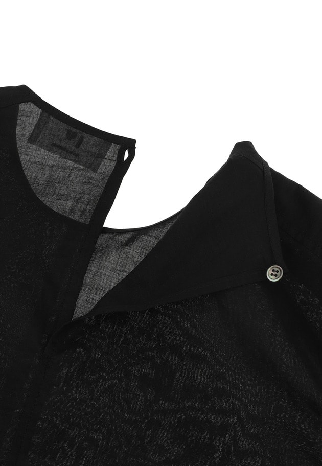 ＜Lachement (ラシュモン)×1er Arrondissement＞ラミーコットンタックスリーブブラウス 詳細画像 Black 12