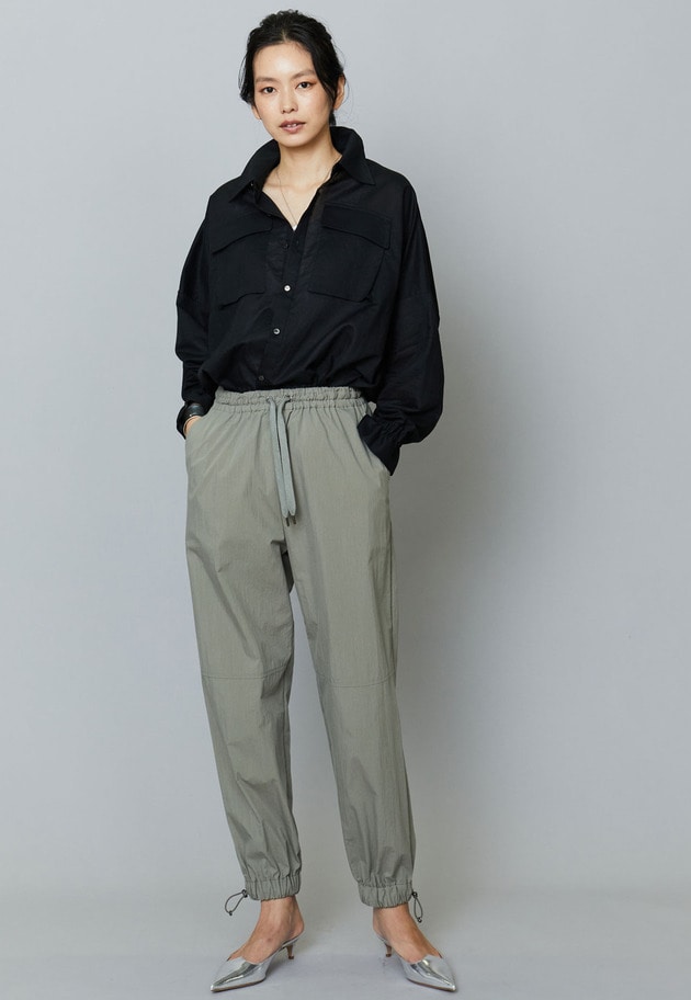 【追加入荷】コットンナイロンドロストパンツ 詳細画像 Khaki 2