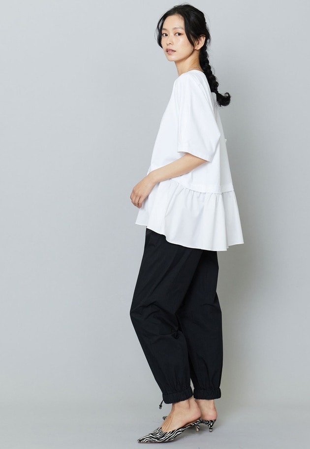 【追加入荷】コットンナイロンドロストパンツ 詳細画像 Black 6