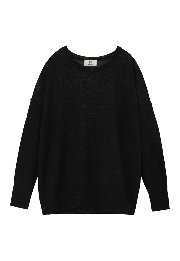 【予約】リネンヴィスコースラフプルオーバー 詳細画像 Black 1