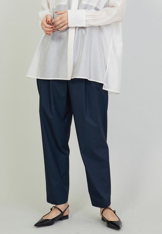 コットンポリテーパードパンツ