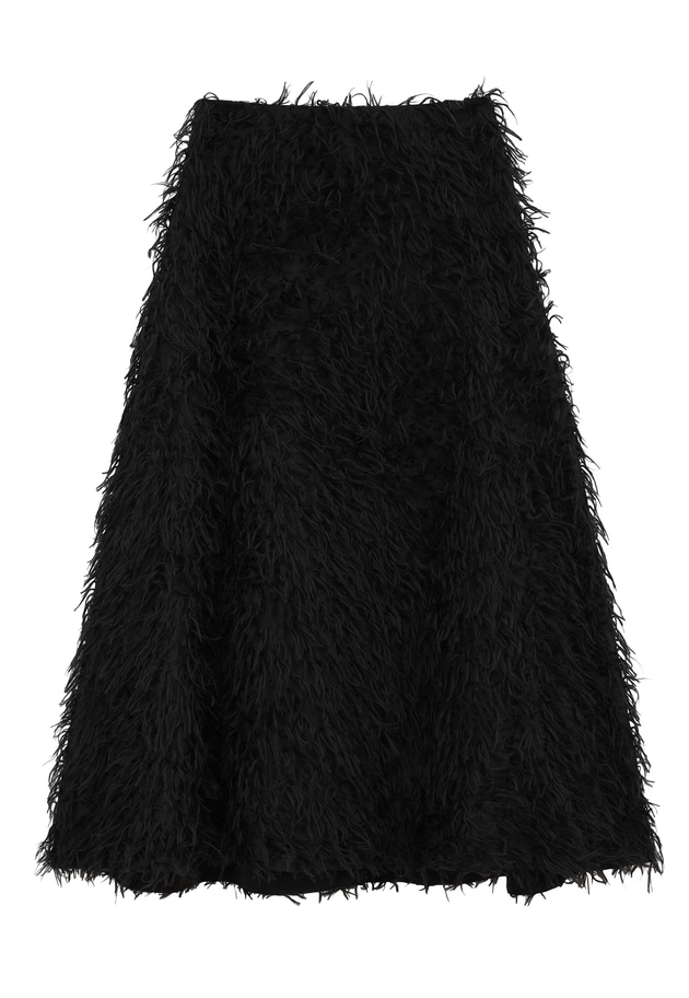 ロングカットジャカードスカート 詳細画像 Black 8
