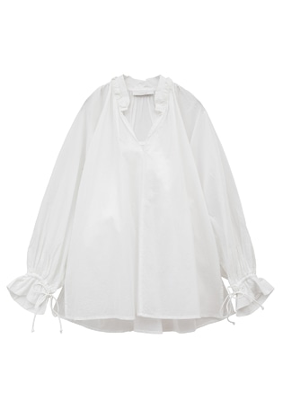 ＜normment (ノーメント)＞バックビッグタックブラウス