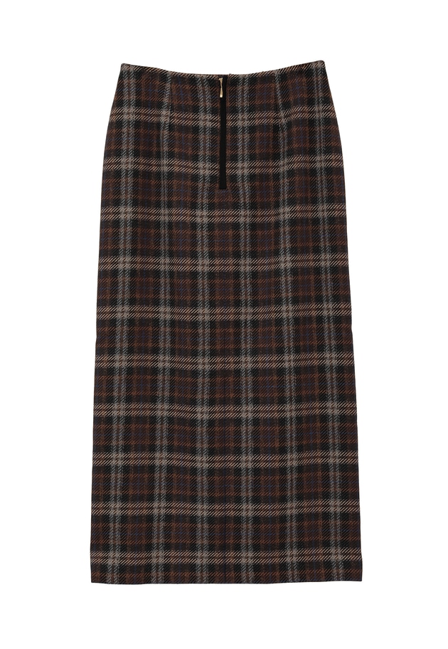 スコティッシュチェックタイトスカート 詳細画像 Brown 2