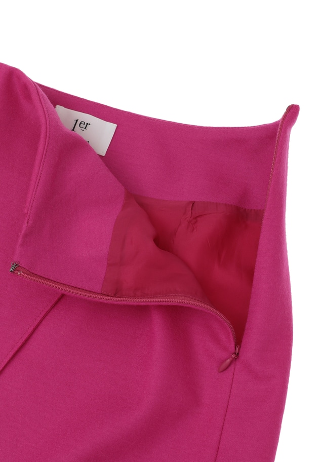 【大草直子さんコラボ・WEB限定カラーあり】圧縮メルトンラップタイトスカート 詳細画像 Pink 10