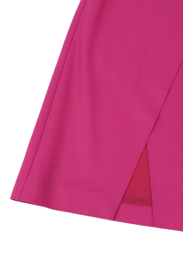 【大草直子さんコラボ・WEB限定カラーあり】圧縮メルトンラップタイトスカート 詳細画像 Pink 11