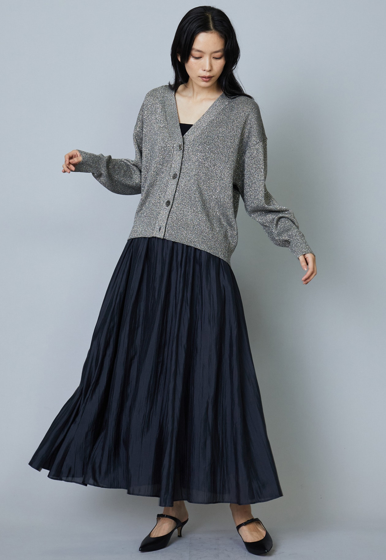 定価23100円→16170円30%off ⭐︎ ブラックサテンスカート　1er 美品