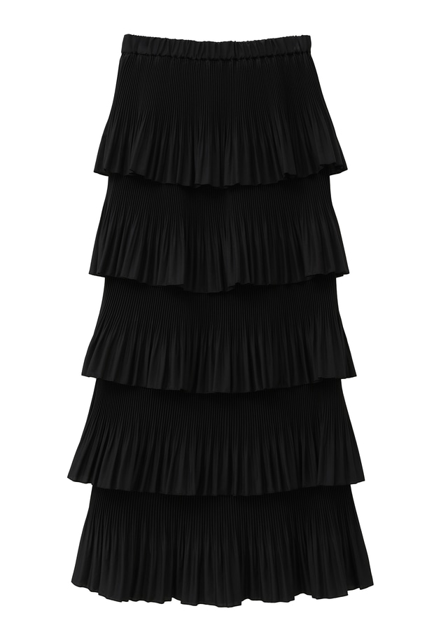 ミルフィーユプリーツスカート 詳細画像 Black 9