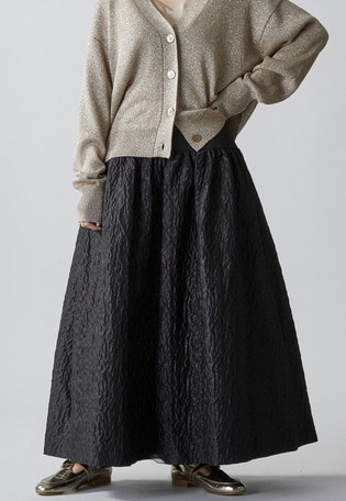 ブライトジャガードティアードスカート