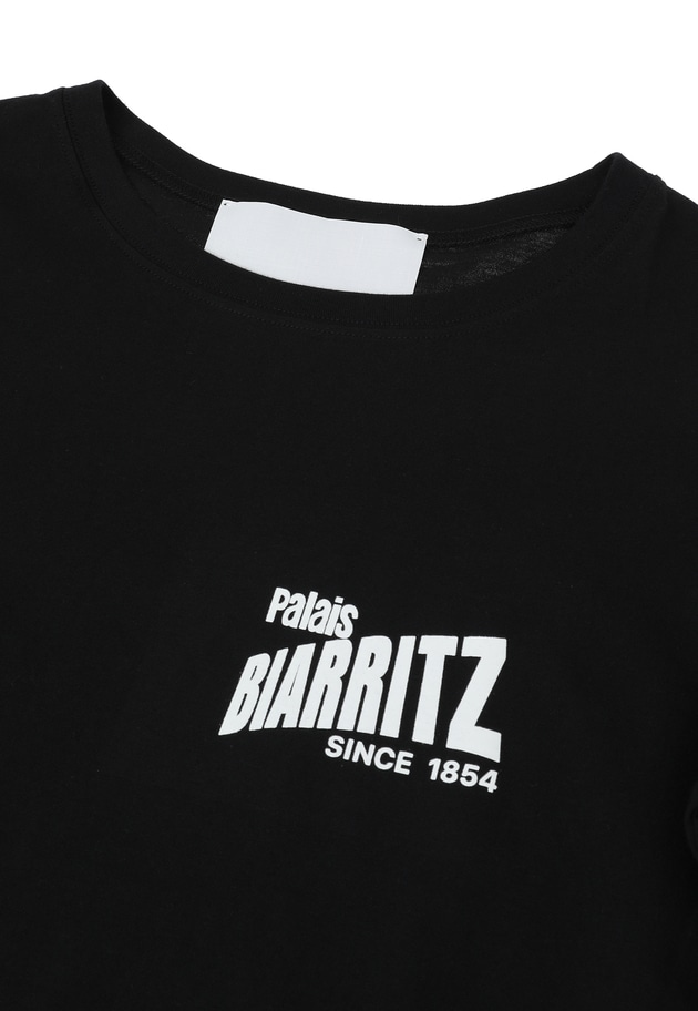 ＜SOLto (ソルト)＞“PALAIS BIARRITZ” 別注プリントTシャツ 詳細画像 Black 15