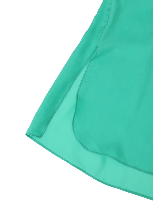 【custard販売開始】キュプラフィブリルスタンドカラーシャツ 詳細画像 Green 6