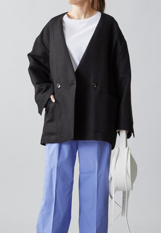 レーヨンリネンツイルオーバージャケット