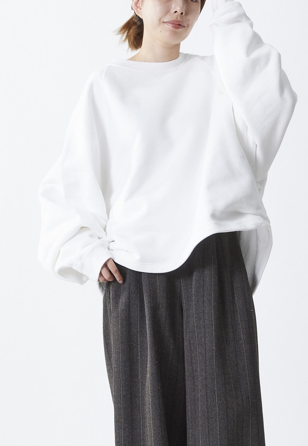 ＜COG THE BIGSMOKE (コグ ザ ビッグ スモーク)＞"KAYA TUCKED HEM TOP”スウェット 詳細画像 Offwhite 2