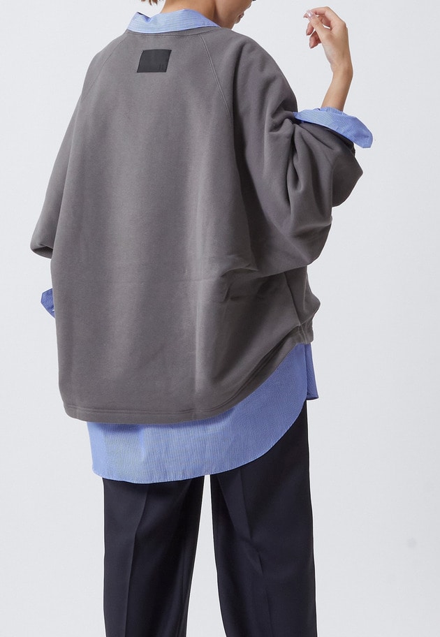 ＜COG THE BIGSMOKE (コグ ザ ビッグ スモーク)＞"KAYA TUCKED HEM TOP”スウェット 詳細画像 Gray 1