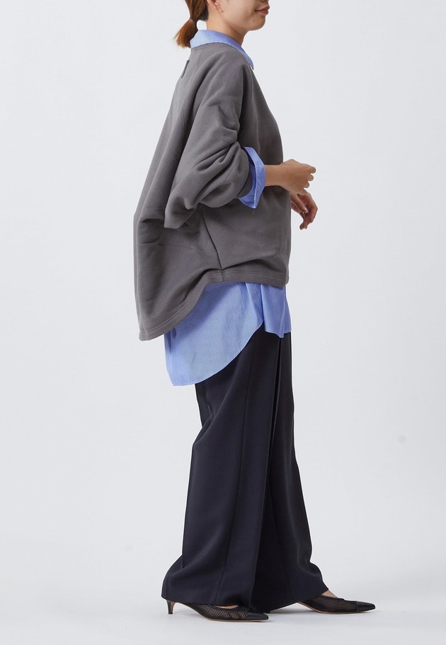 ＜COG THE BIGSMOKE (コグ ザ ビッグ スモーク)＞"KAYA TUCKED HEM TOP”スウェット 詳細画像 Gray 7