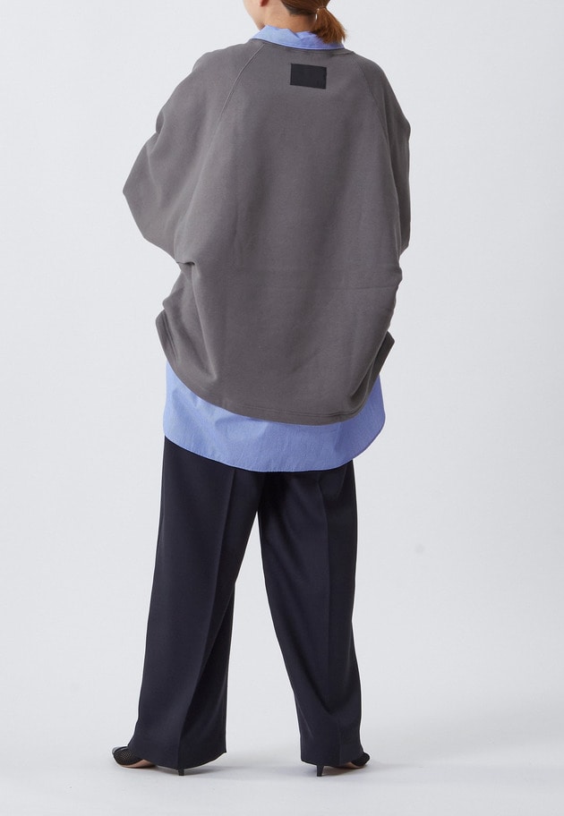 ＜COG THE BIGSMOKE (コグ ザ ビッグ スモーク)＞"KAYA TUCKED HEM TOP”スウェット 詳細画像 Gray 9