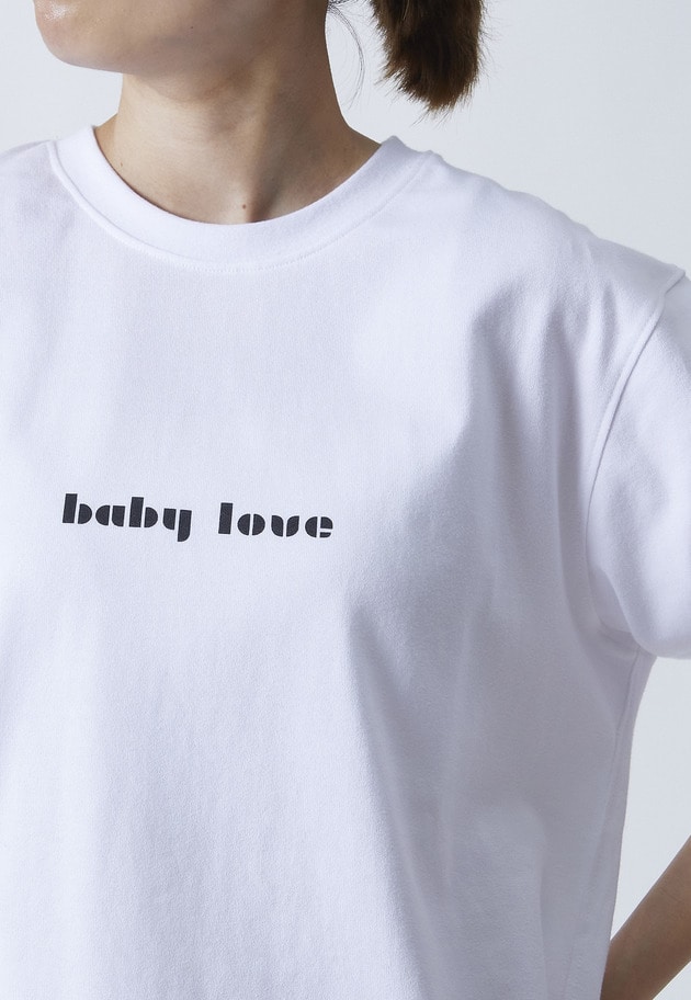 ＜SOLto (ソルト)＞別注"BABYLOVE”ロングTシャツ 詳細画像 White 4