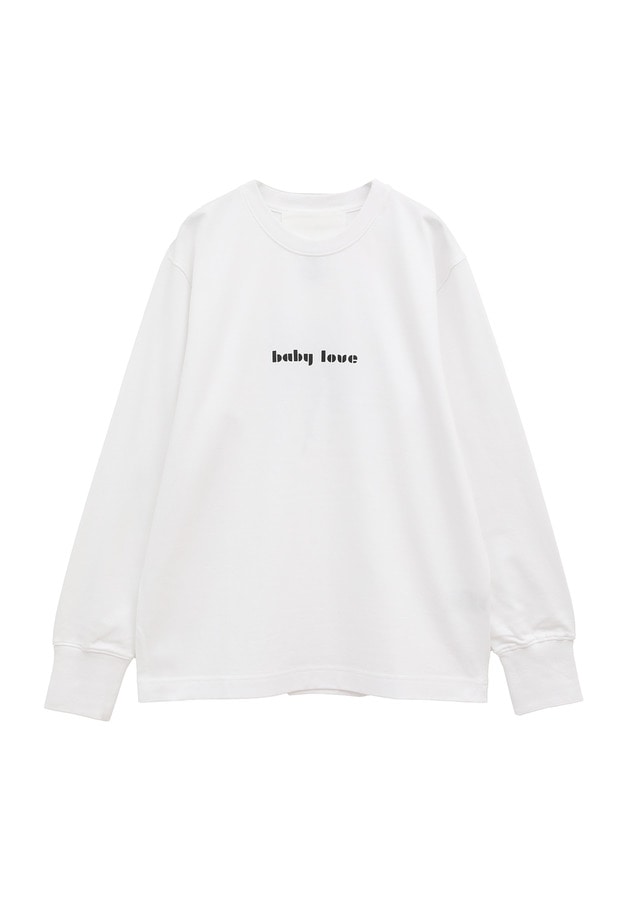 ＜SOLto (ソルト)＞別注"BABYLOVE”ロングTシャツ 詳細画像 White 8