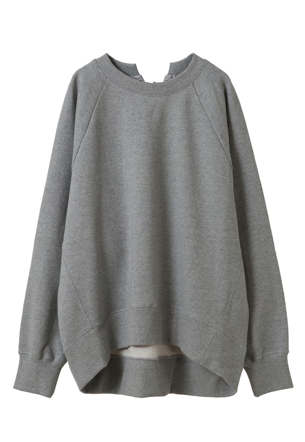 【WEB限定カラーあり】＜SOLto (ソルト)＞レースアップスウェット 詳細画像 Light gray 11