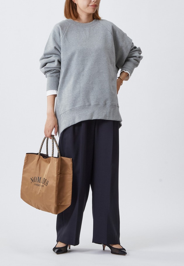 【WEB限定カラーあり・予約】＜SOLto (ソルト)＞レースアップスウェット 詳細画像 Light gray 6