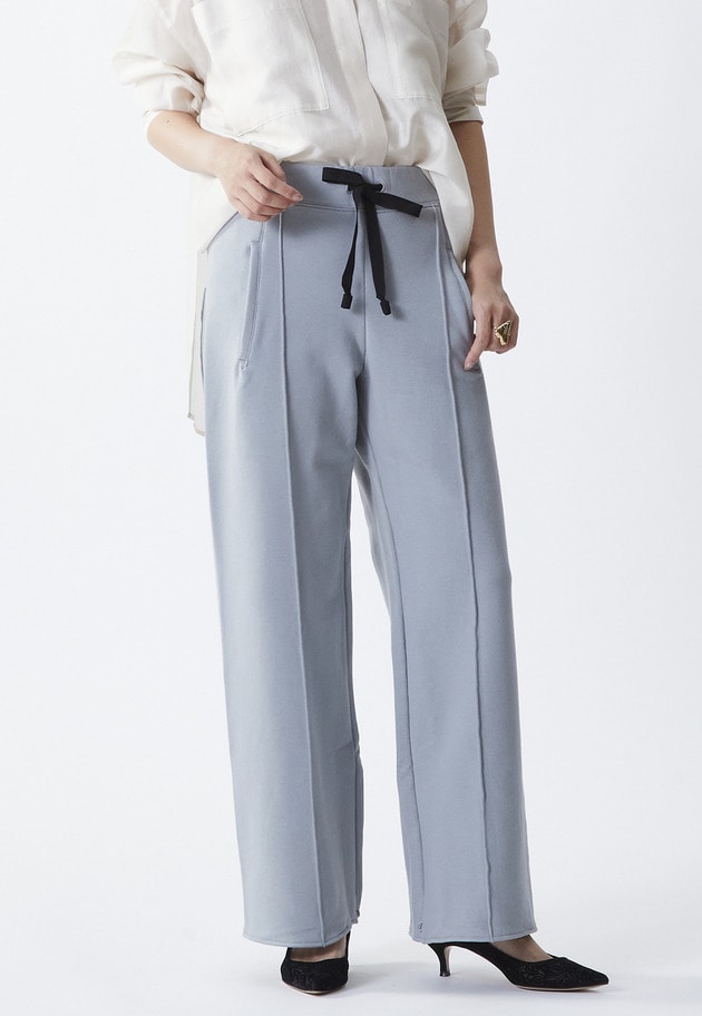 ＜COG THE BIGSMOKE (コグ ザ ビッグ スモーク)＞"GALAXY SEMI-WIDE TROUSERS”ワイドパンツ 詳細画像 Gray 1