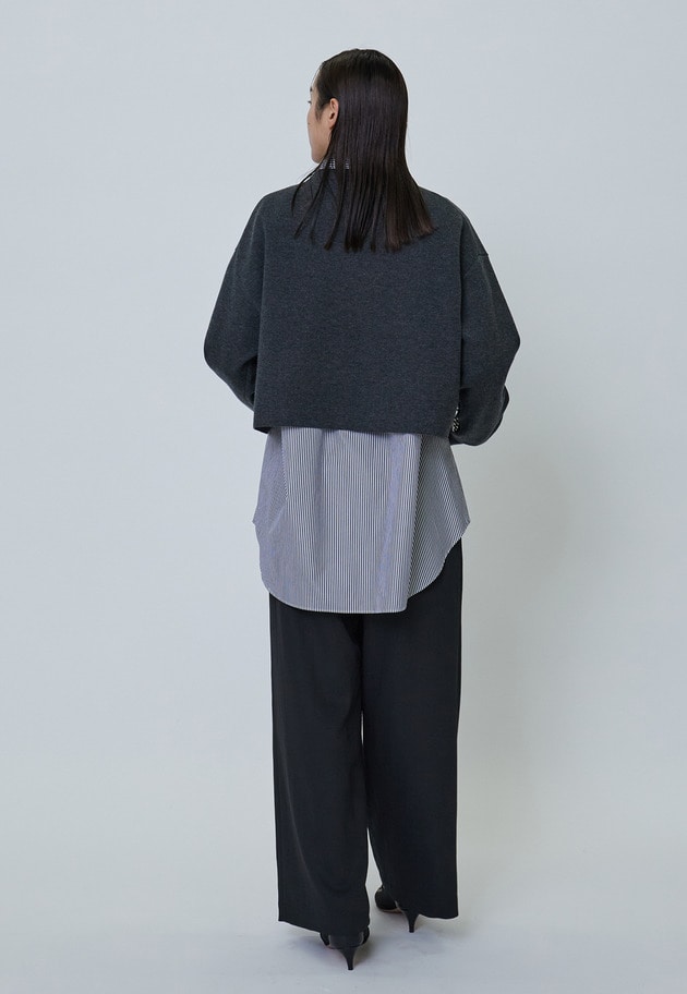 BOXショートニットプルオーバー 詳細画像 Gray 8