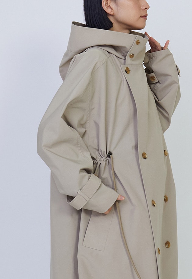 【予約】＜VACHEMENT×1er Arrondissement＞シェルタフタトレンチコート 詳細画像 Beige 1