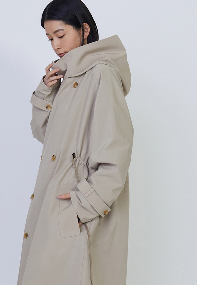 【予約】＜VACHEMENT×1er Arrondissement＞シェルタフタトレンチコート 詳細画像 Beige 8