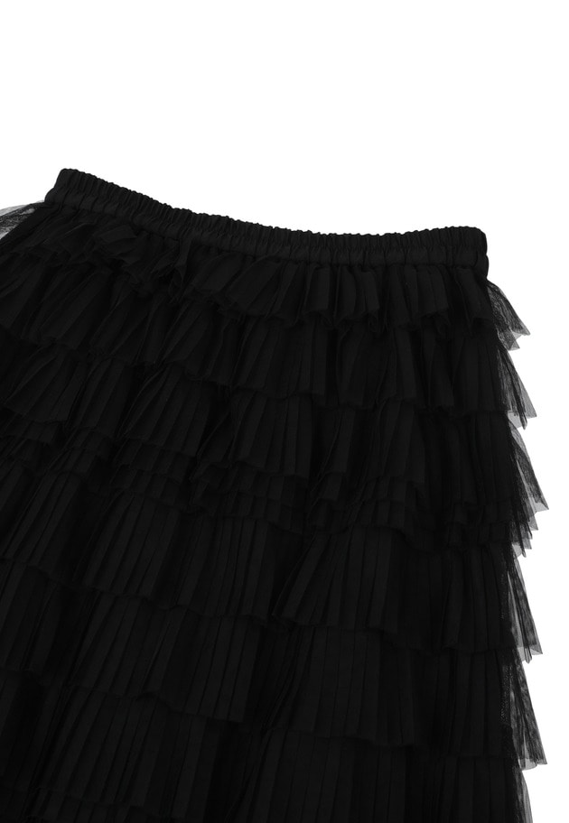 チュールティアードスカート 詳細画像 Black 18