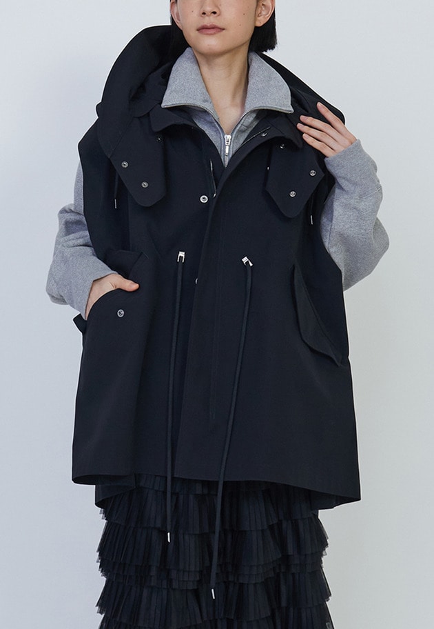 【予約】＜VACHEMENT×1er Arrondissement＞シェルタフタモッズベスト 詳細画像 Navy 1